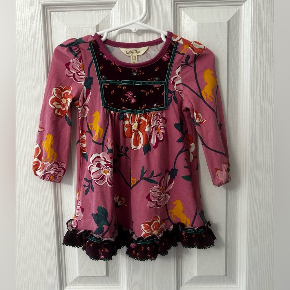Matilda Jane Purple and Pink Floral Long Sleeve Top